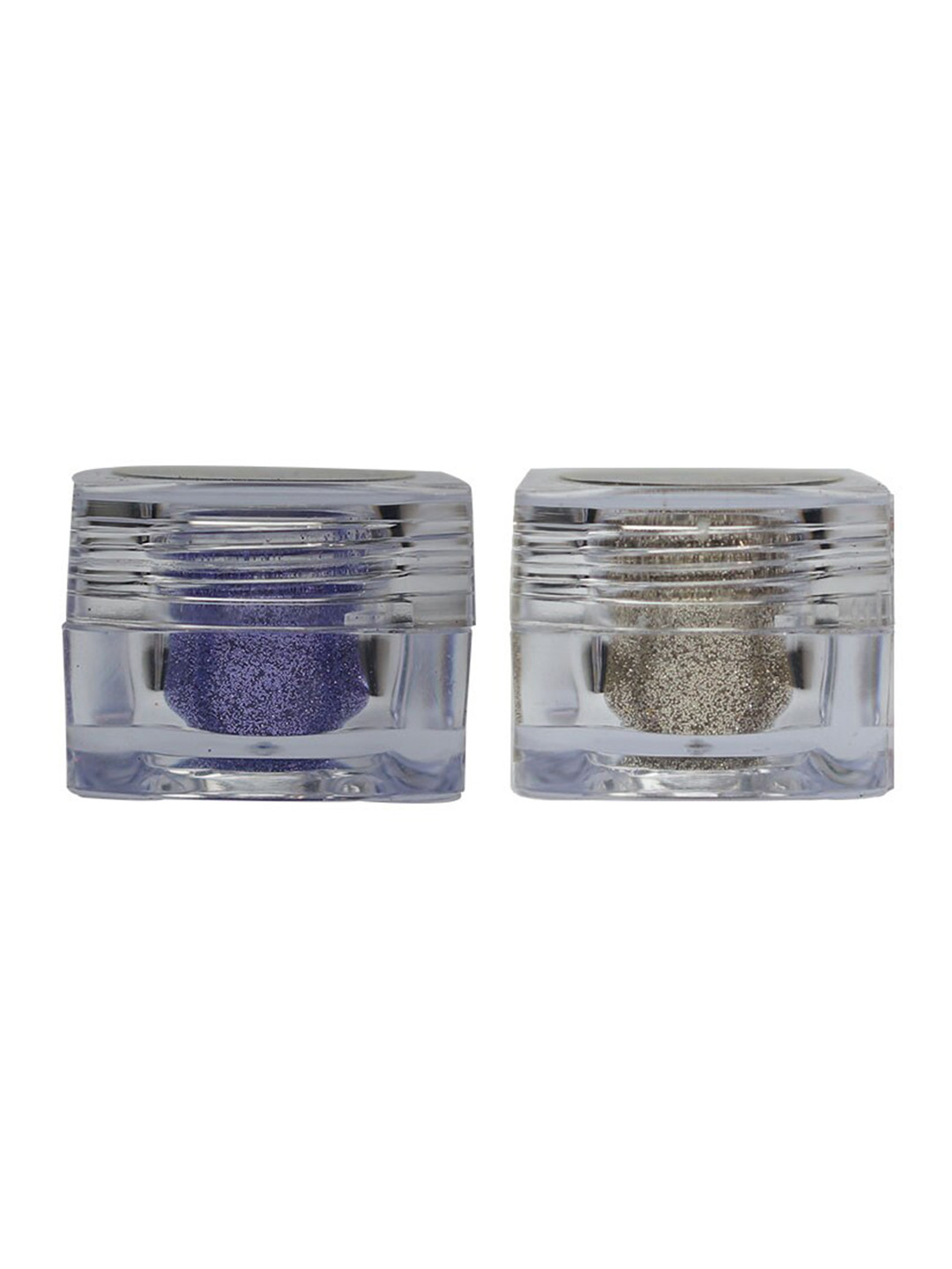 Veoni BELLE Set Of 2 Glitter Eye Shadows 5gm Each - Mauve Purple 9 & Champagne Gold 8