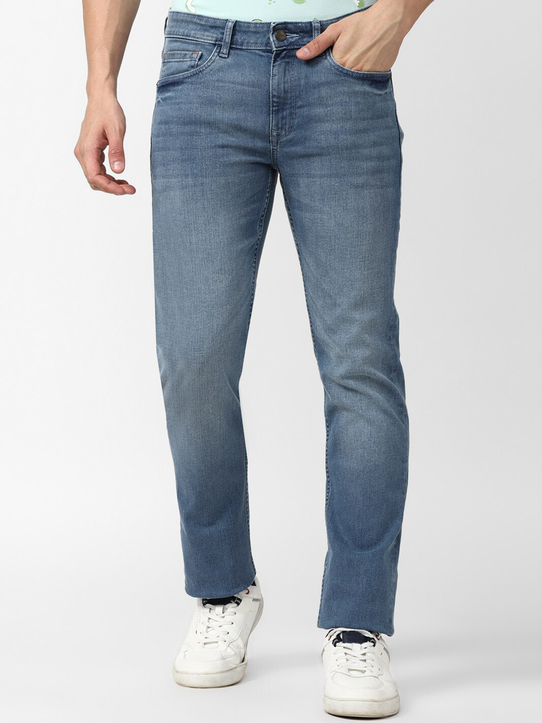 SIMON CARTER LONDON Men Slim Fit Heavy Fade Jeans