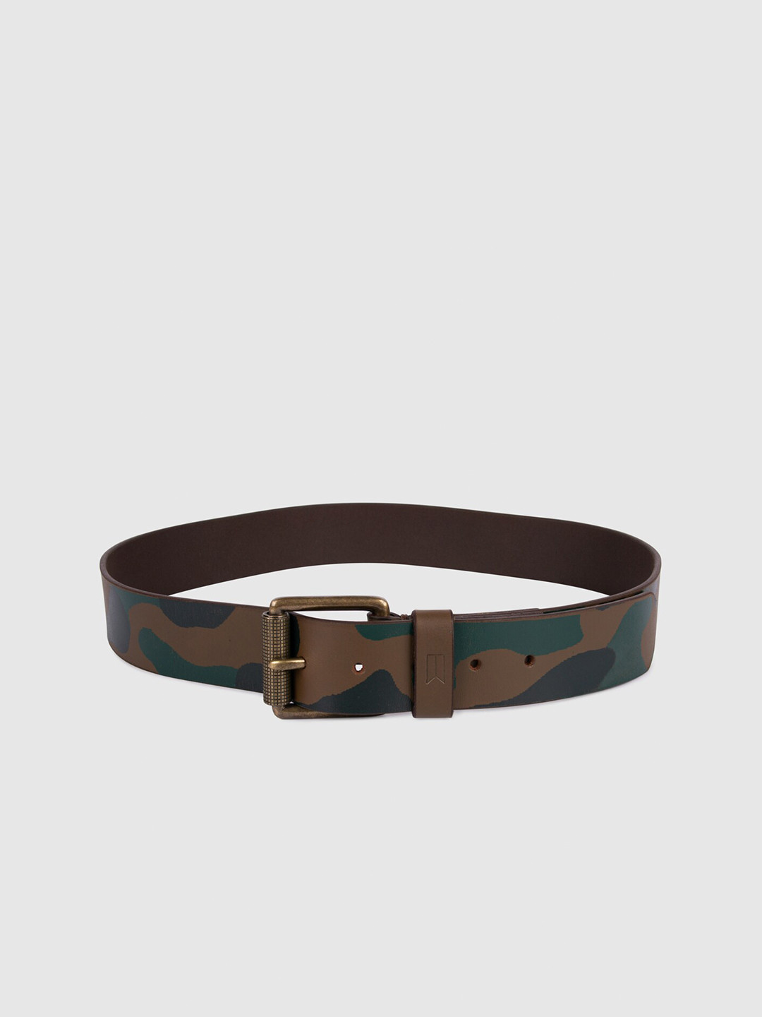 TIM PARIS Men Printed Leather Belt