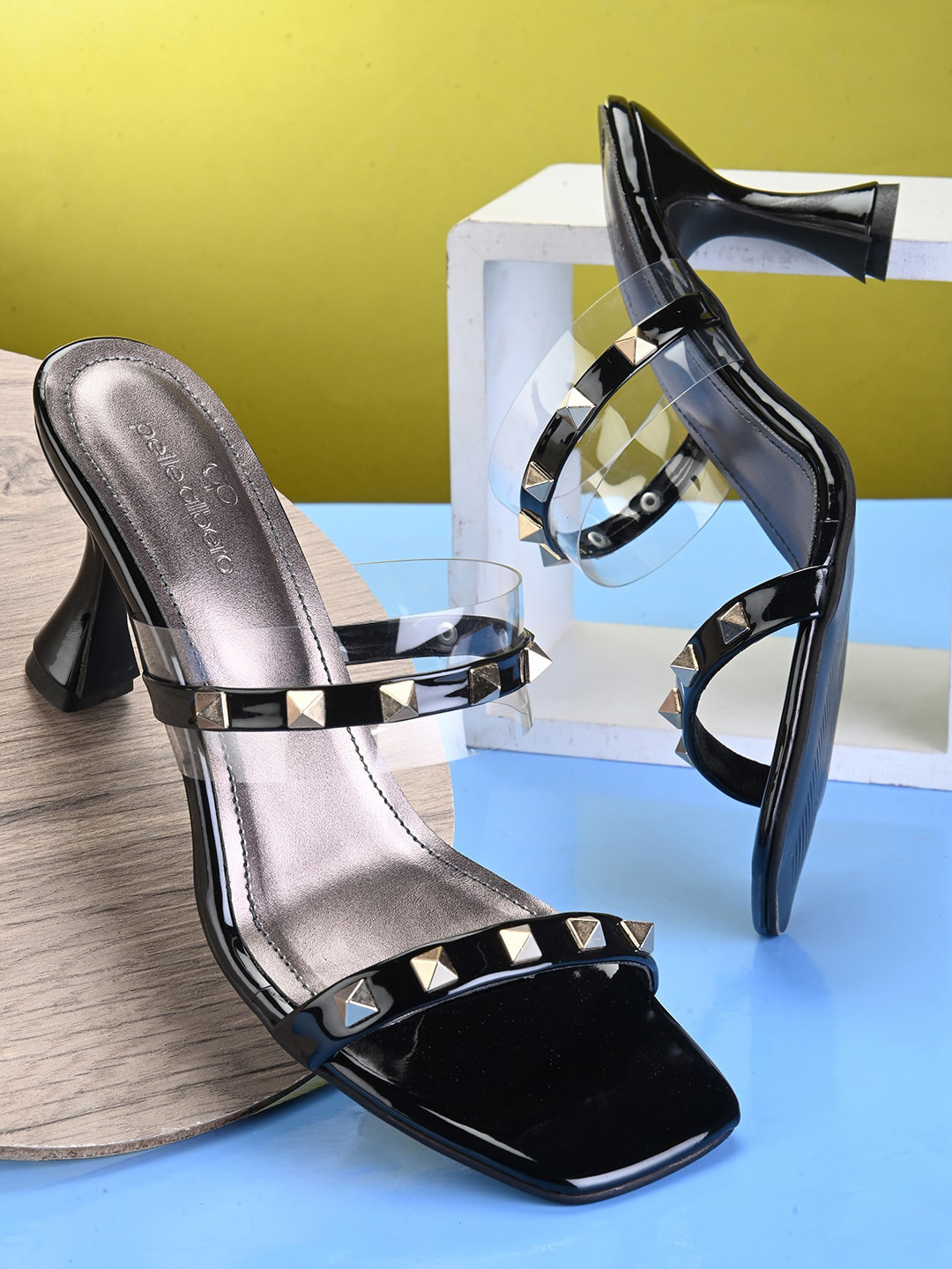 pelle albero Embellished Slim Heels