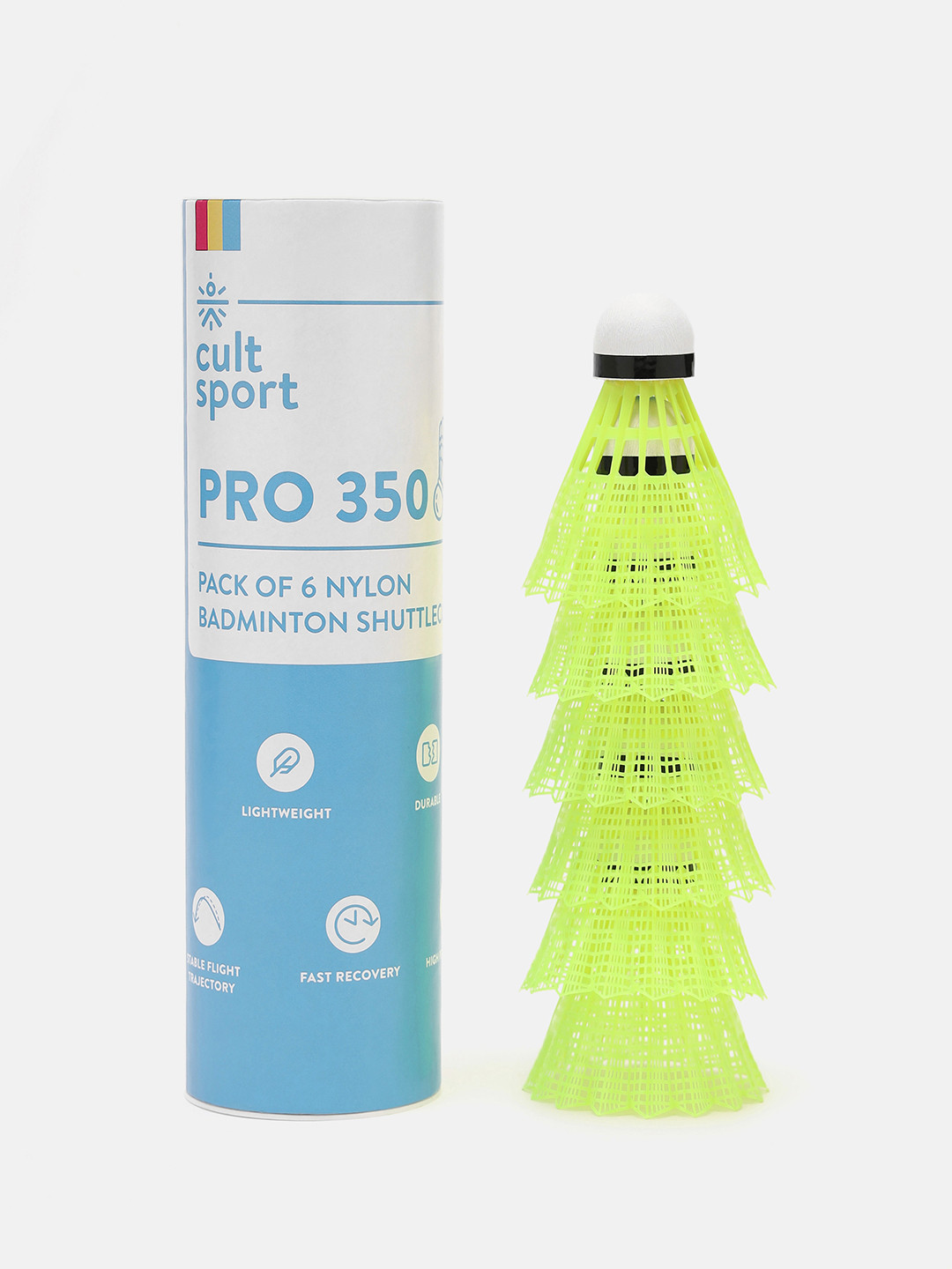 CULT Set of 6 Pro 250 Lightweight Shuttlecocks