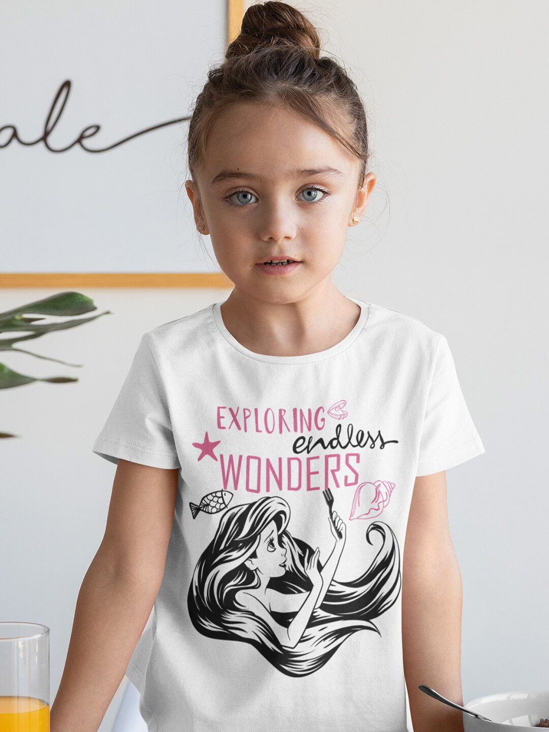 KINSEY Girls Humour And Comic Printed Round Neck T-shirt