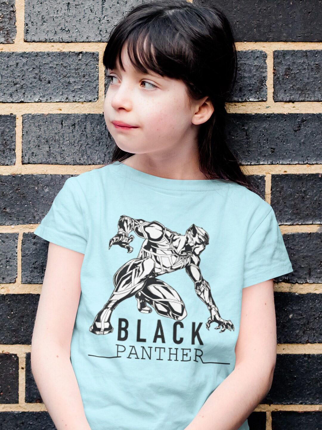 KINSEY Girls Humour And Comic Printed Round Neck T-shirt