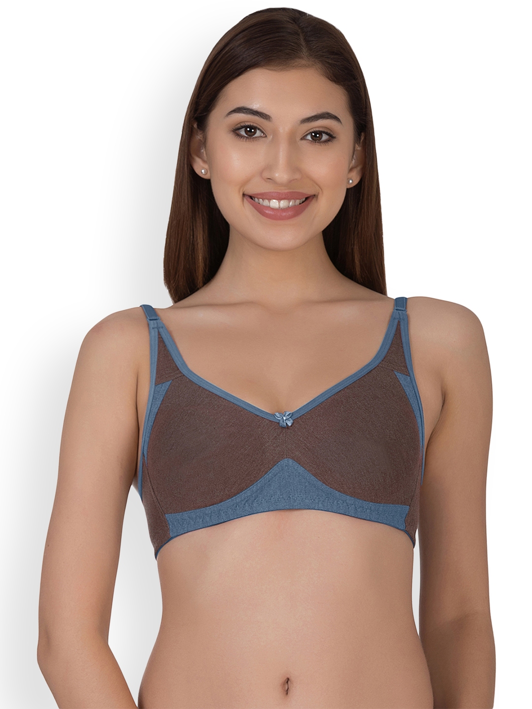 Buy Clovia Brown Solid Non Wired Non Padded Everyday Bra - Bra for Women  2273036