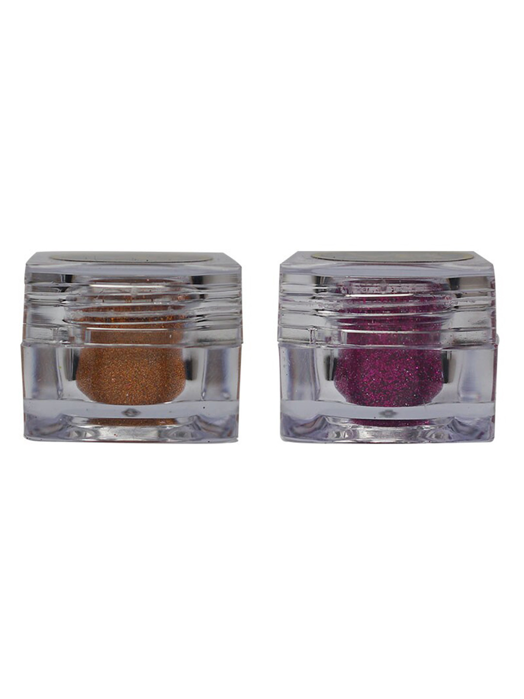 Veoni BELLE Set Of 2 HD Holographc Loose Glitter Eyeshadow - Orange 6 & Sapphire Pink 16