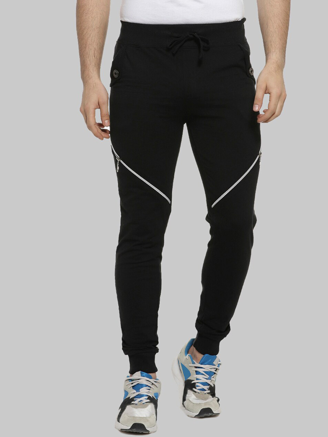 CAHOOT Men Black Regular Fit Cotton Joggers