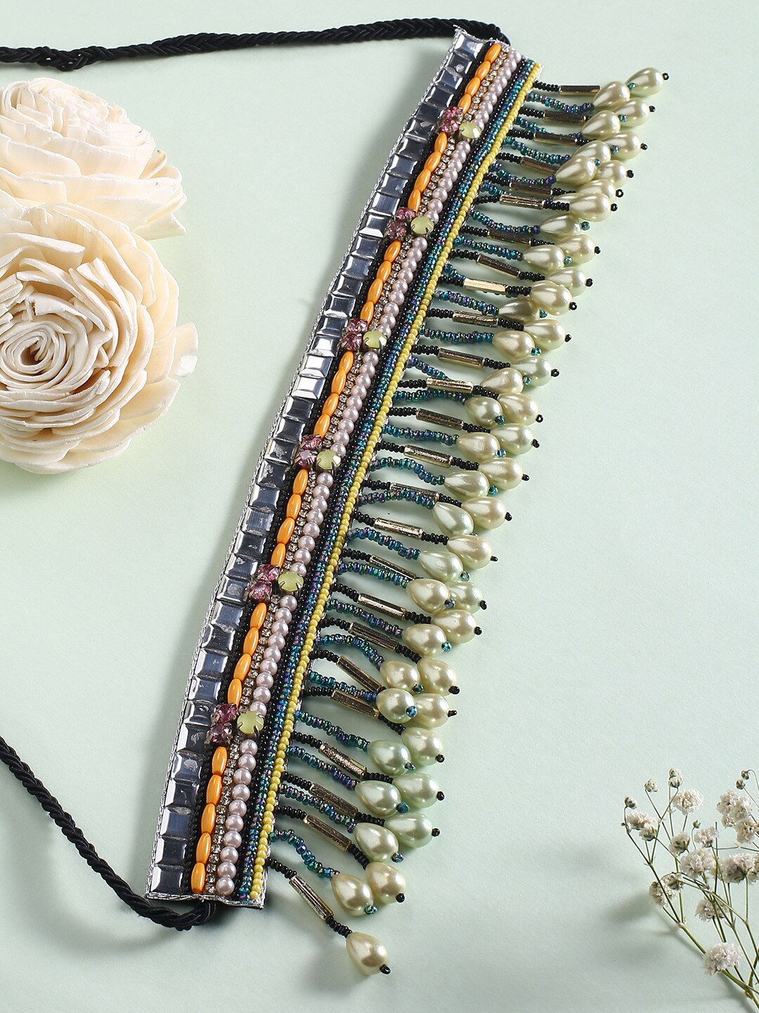 justpeachy Beaded Choker Necklace