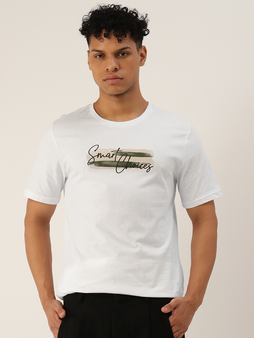 LC Waikiki Typography Print Pure Cotton Regular Fit T-shirt