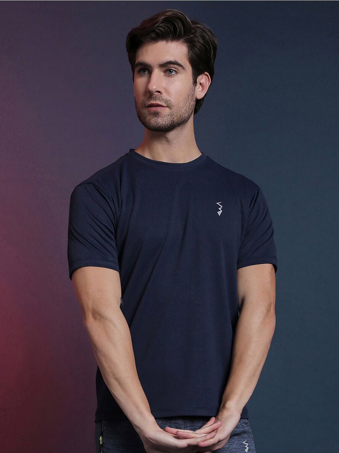 Campus Sutra Round Neck Dry Fit Running Sports T-shirt