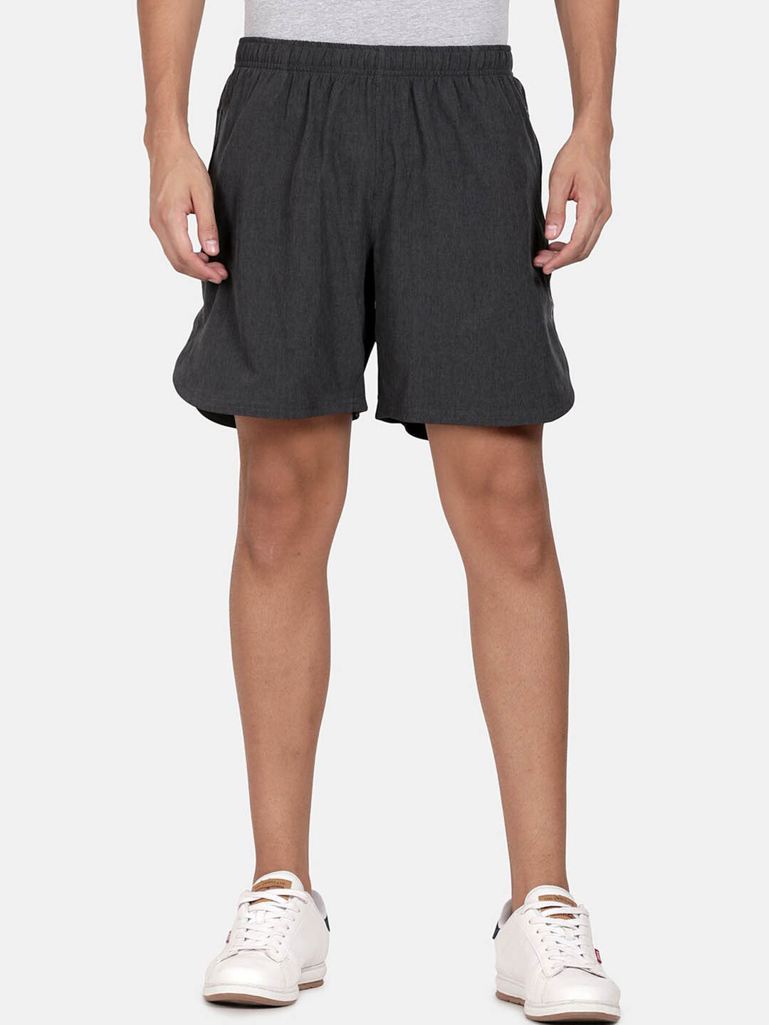t-base Men Mid-rise Cotton Sports Track Shorts