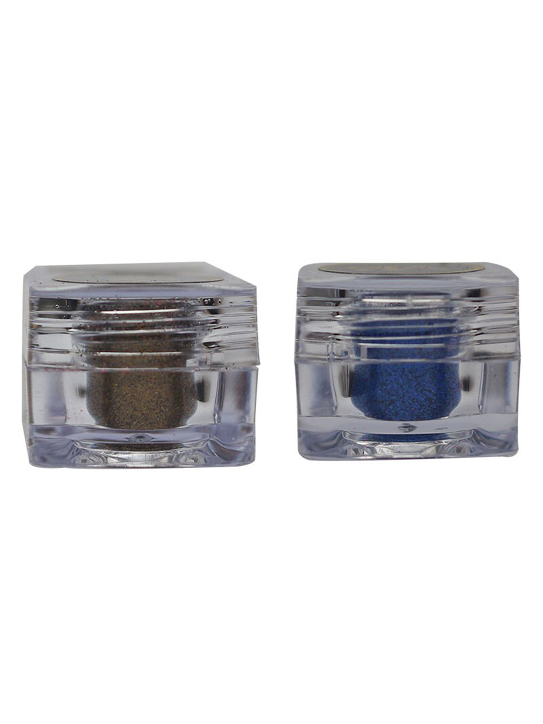 Veoni BELLE Set Of 2 HD Holographic Loose Glitter Eyeshadow - Antique Gold 1 & Blue 3