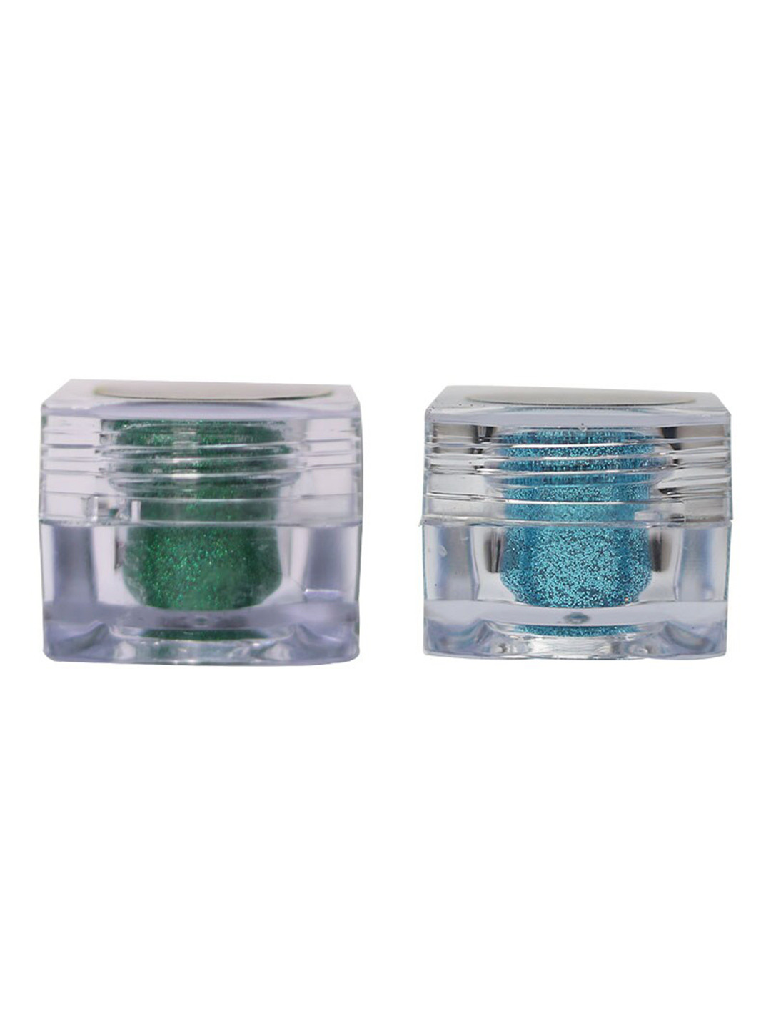 Veoni BELLE Set Of 2 HD Holographic Loose Glitter Eyeshadow-Emerald Green 20 & Turquoise 5
