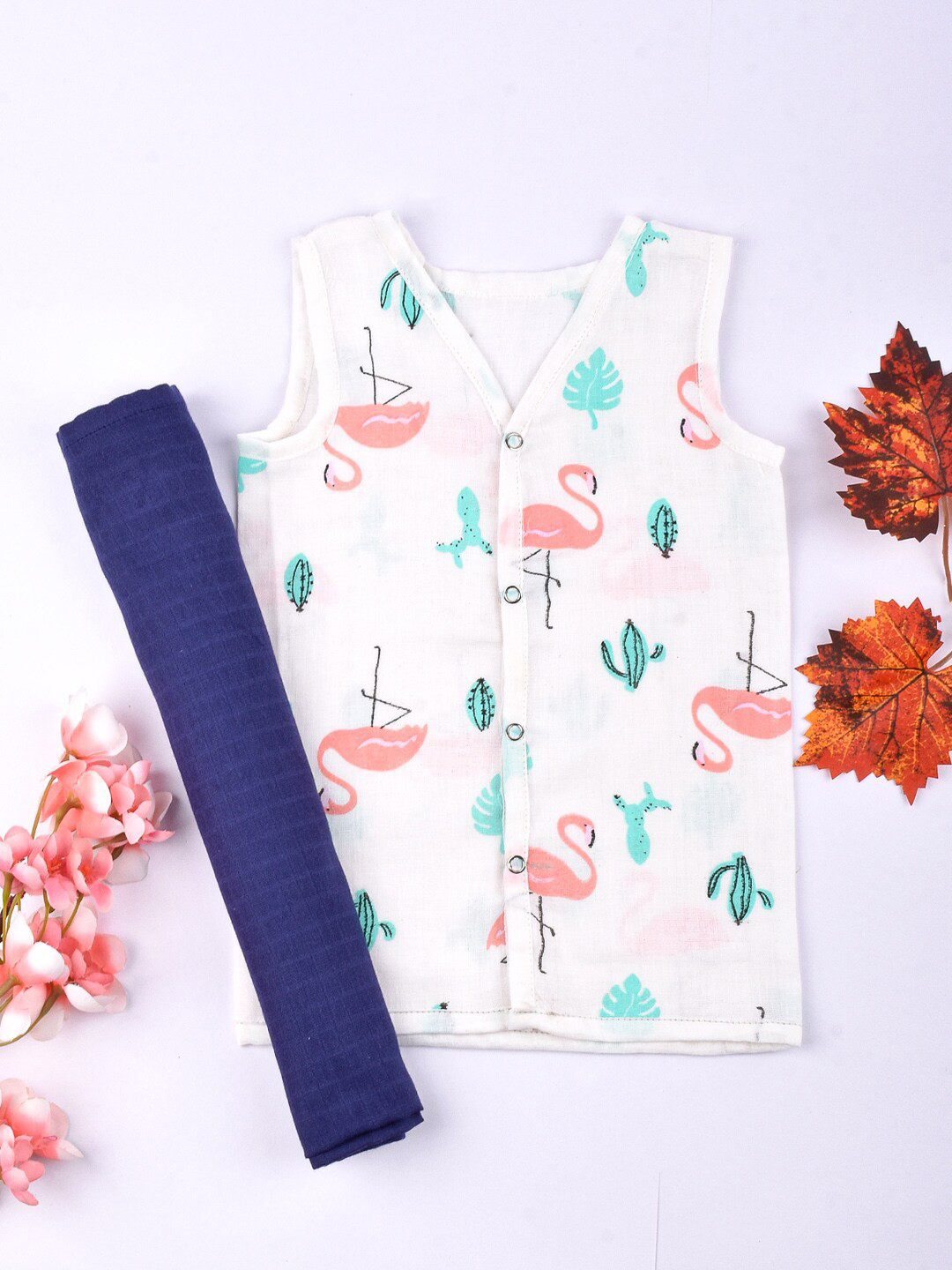 Moms Home Unisex Kids Set Of 2 Organic Cotton Baby Care Products