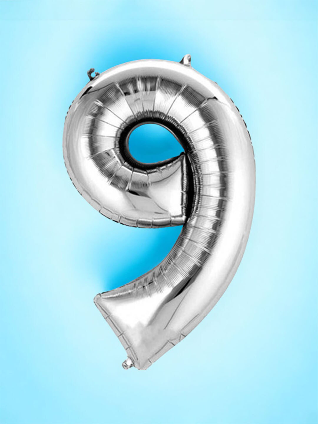 Art Street Grey 9 Number Foil Helium Balloon