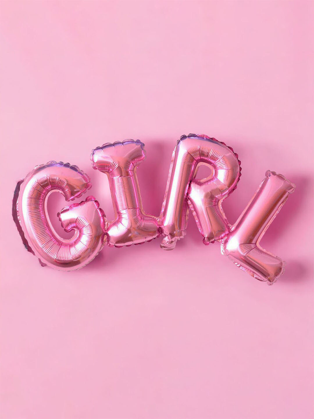 Art Street Pink Letter GIRL Foil Helium Balloon- 40.64 cm