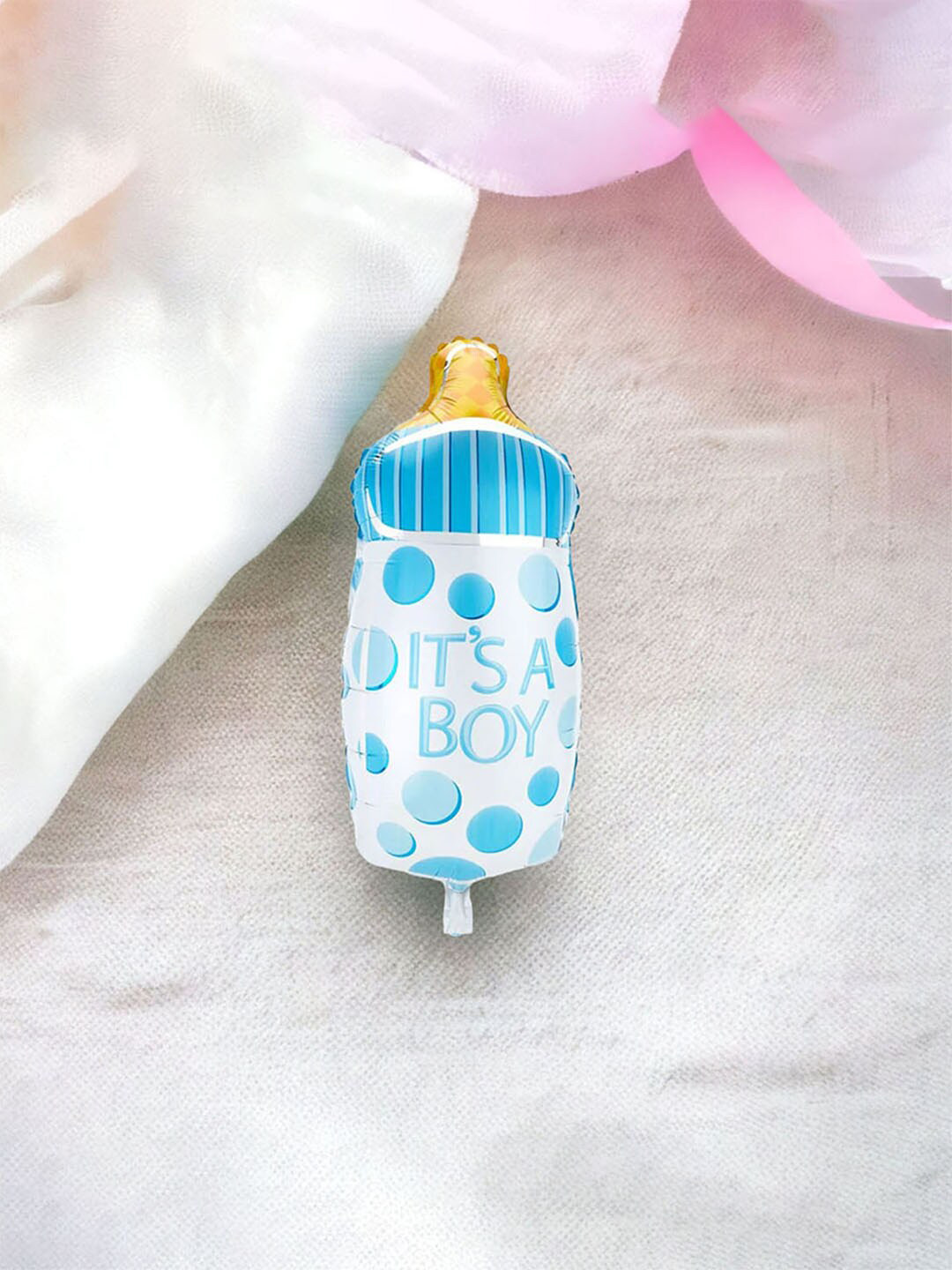 Art Street Blue Bottle Shaped Foil Helium Balloon- 40.64 cm