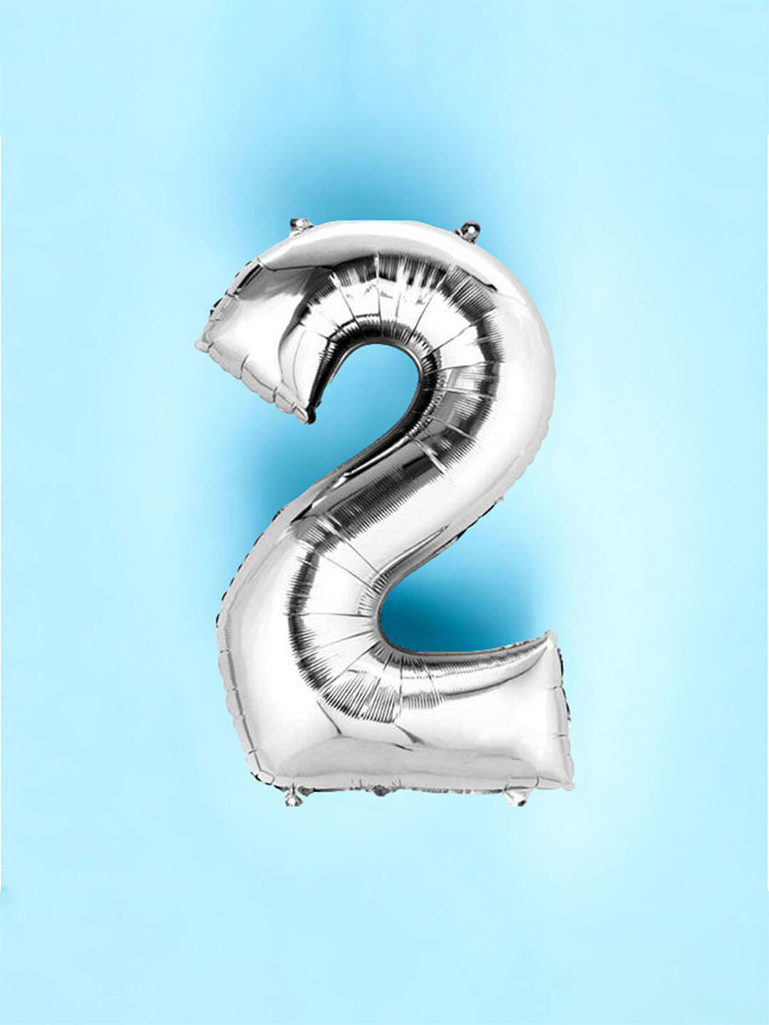 Art Street Grey 2 Number Foil Helium Balloon