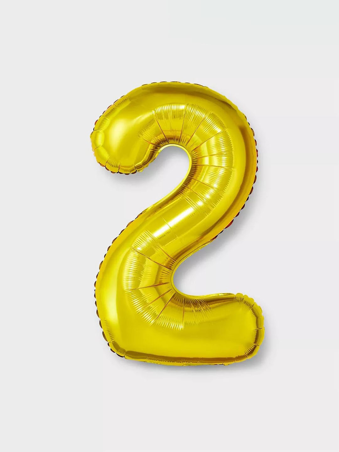 Art Street Yellow 2 Number Foil Helium Balloon