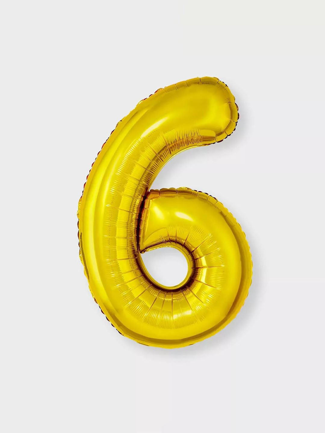 Art Street Gold-Colored Number 6 Foil Helium Balloon- 40.64 cm