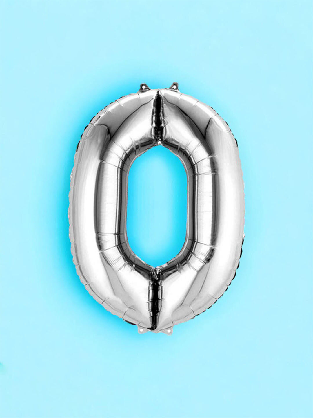 Art Street Grey 0 Number Helium Foil Balloon