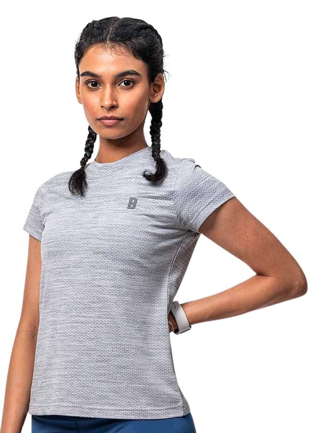Baller Athletik Women Round Neck Short Sleeves Training Or Gym Sports Boost T-shirt
