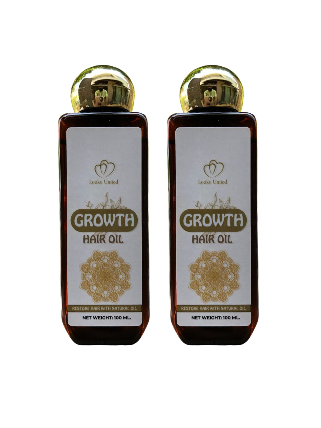 Looks United Set Of 2 Bhringraj Amla & Onion Oil Growth Hair Oils-100ml Each