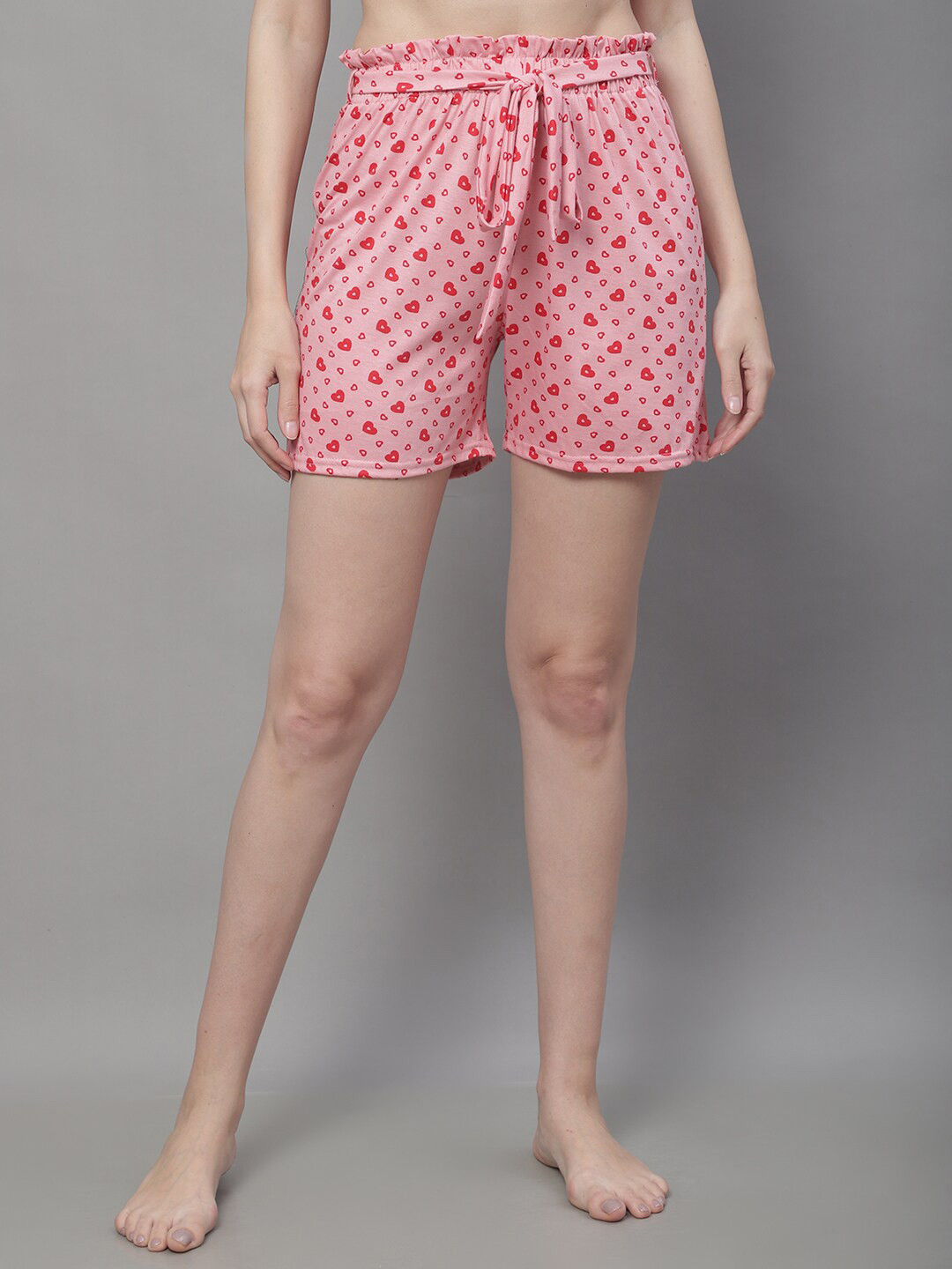 Boston Club Women Printed Cotton Lounge Shorts