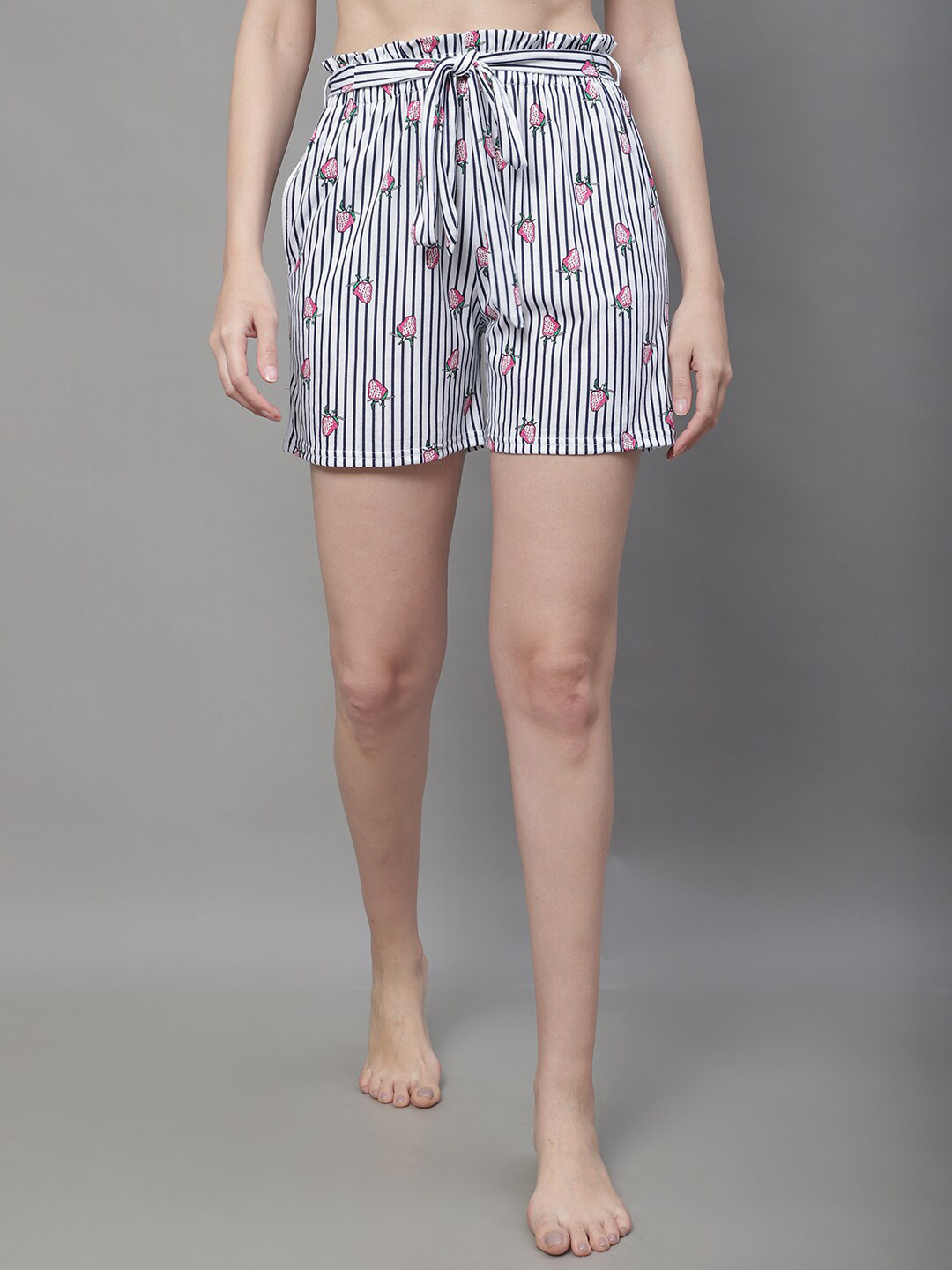 Boston Club Women Printed Cotton Lounge Shorts