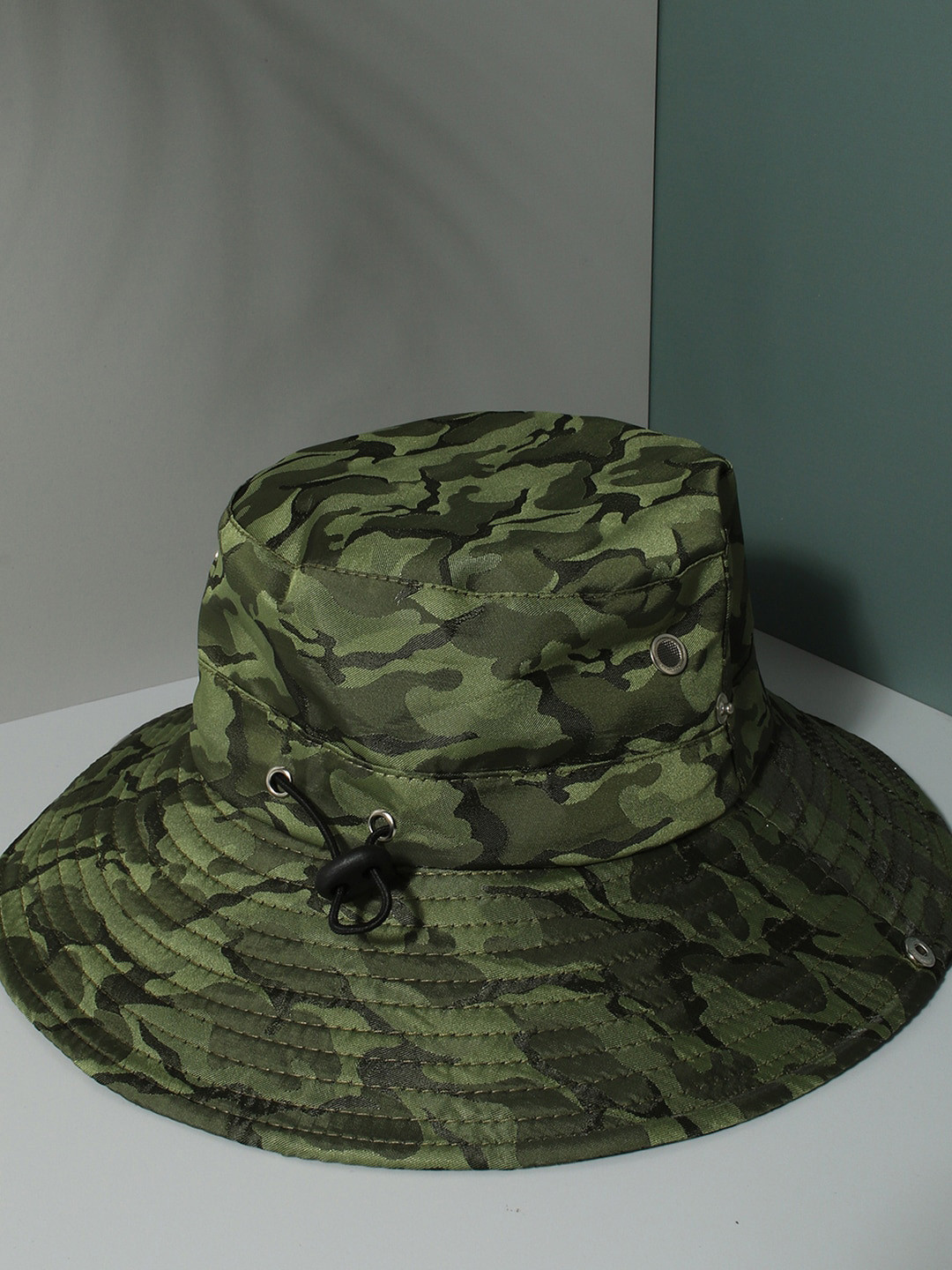 French Accent Men Camouflage Printed Fedora Hat