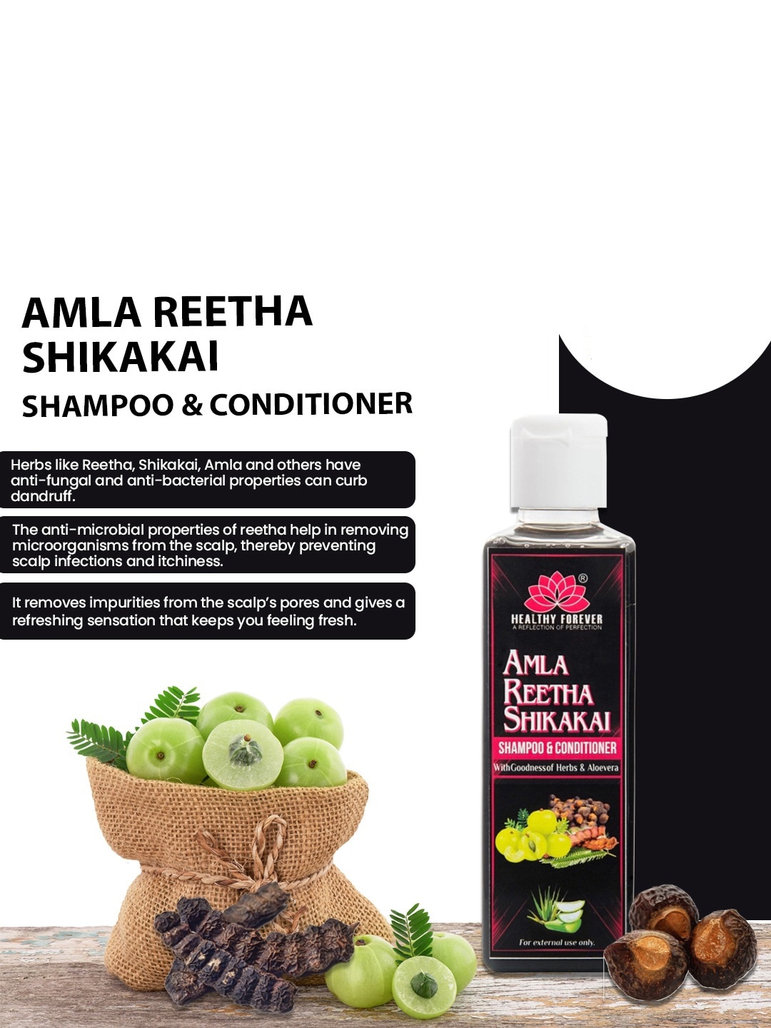 Amla reetha deals shikakai shampoo