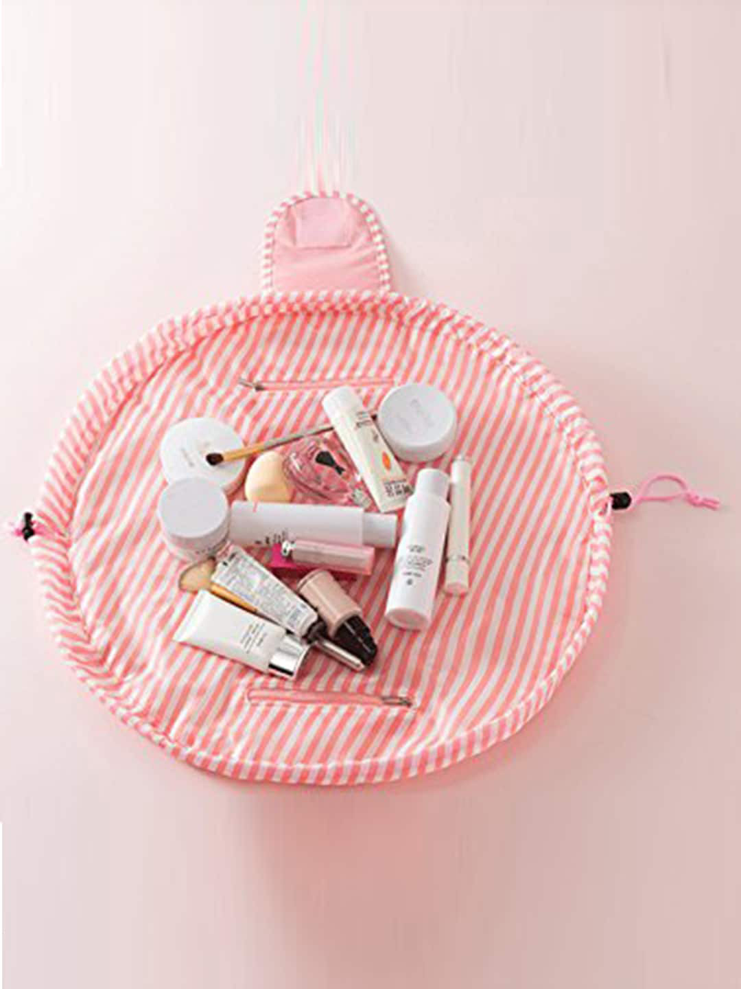 HOUSE OF QUIRK Striped Multifunction Travel Pouch