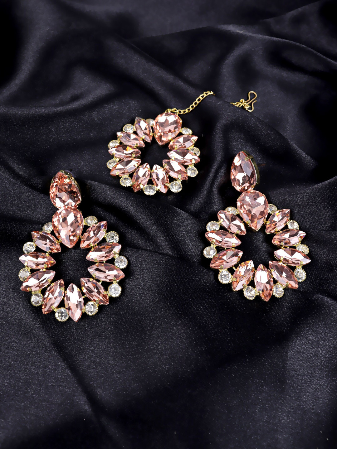 Krelin Gold-Plated Crystal-Studded Rhinestone Jewellery Set
