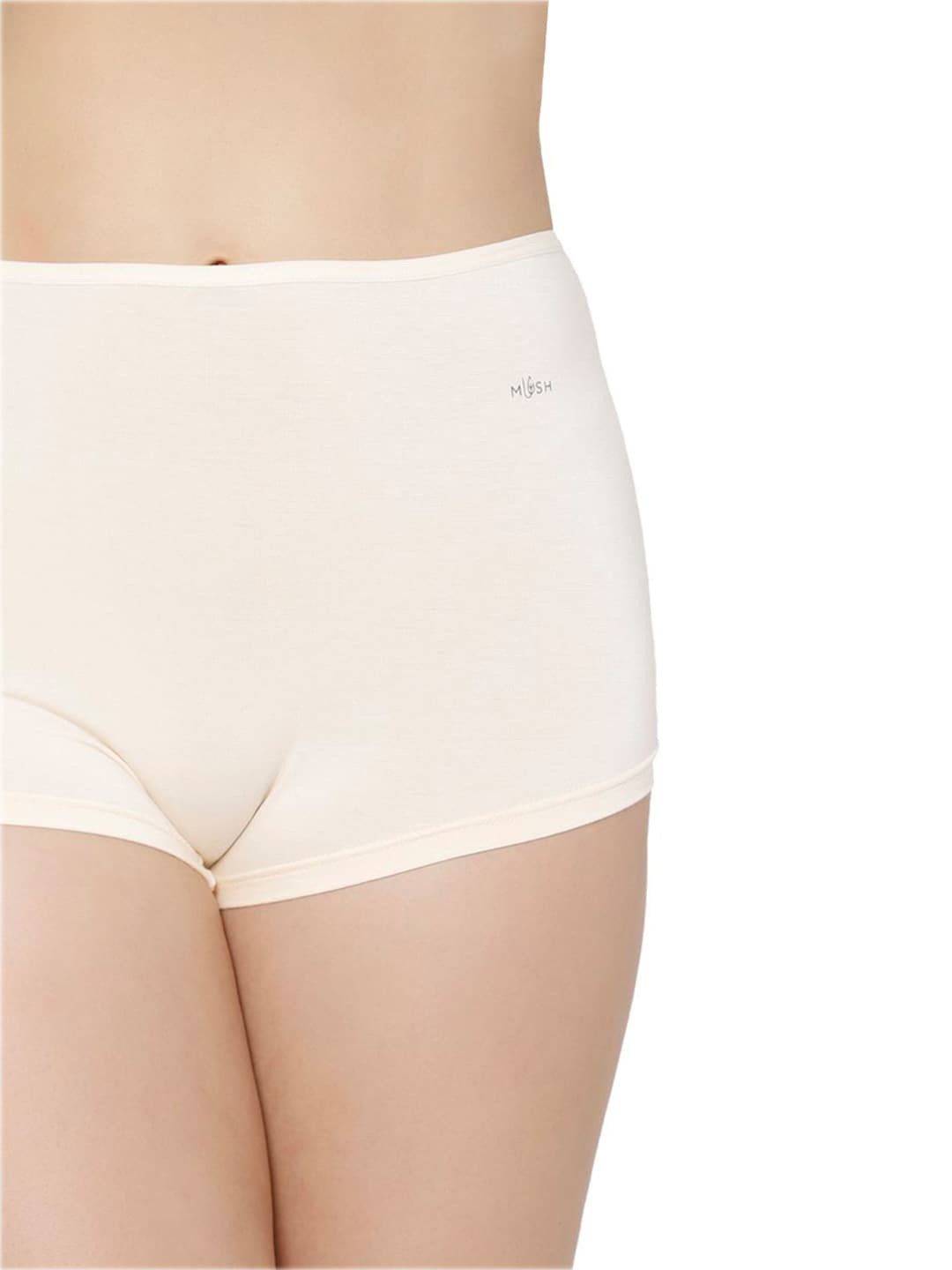 MUSH Women High Waist Seamless Anti Microbial Boy Shorts Briefs