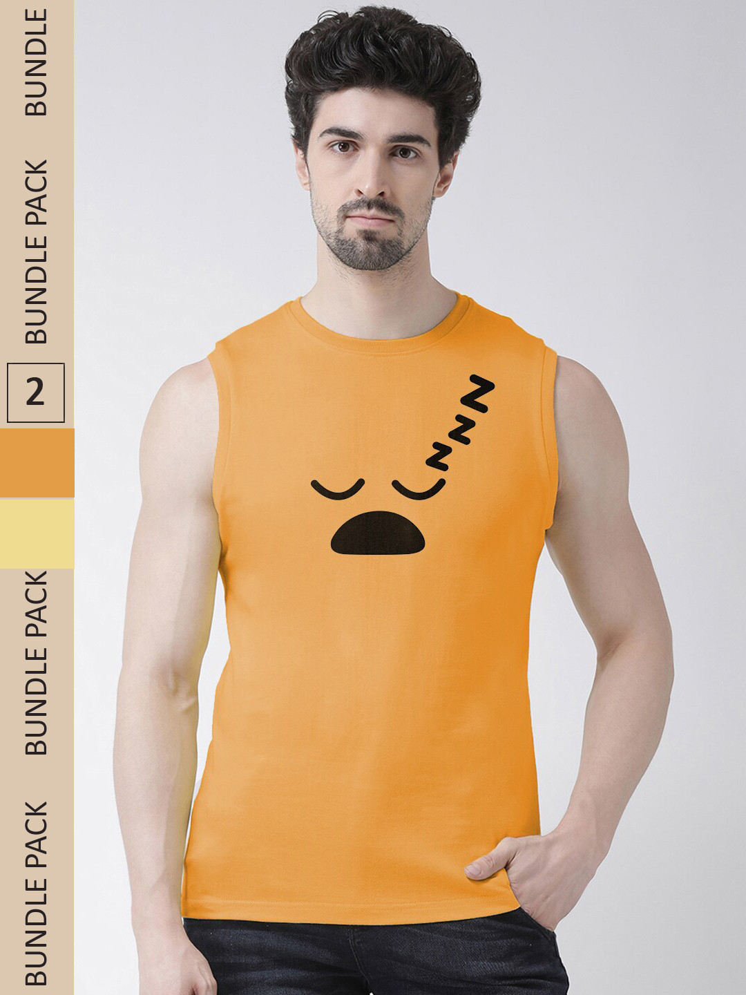 Friskers Pack Of 2 Graphic Printed Pure Cotton Slim Fit T-shirts