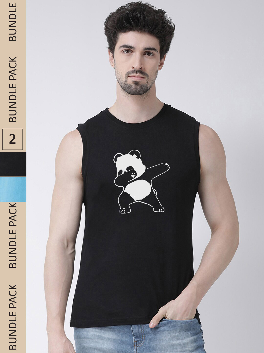 Friskers Pack Of 2 Kung Fu Panda Graphic Printed Pure Cotton Slim Fit T-shirt