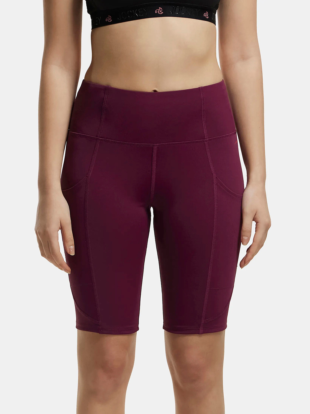 Jockey Microfiber Stretch Slim Fit Shorts with Side Pockets-MW81
