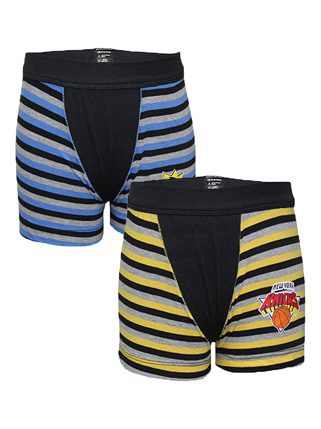 Bodycare  Boys Pack Of 2 Assorted Striped Pure Cotton Trunk KIA311-PK001