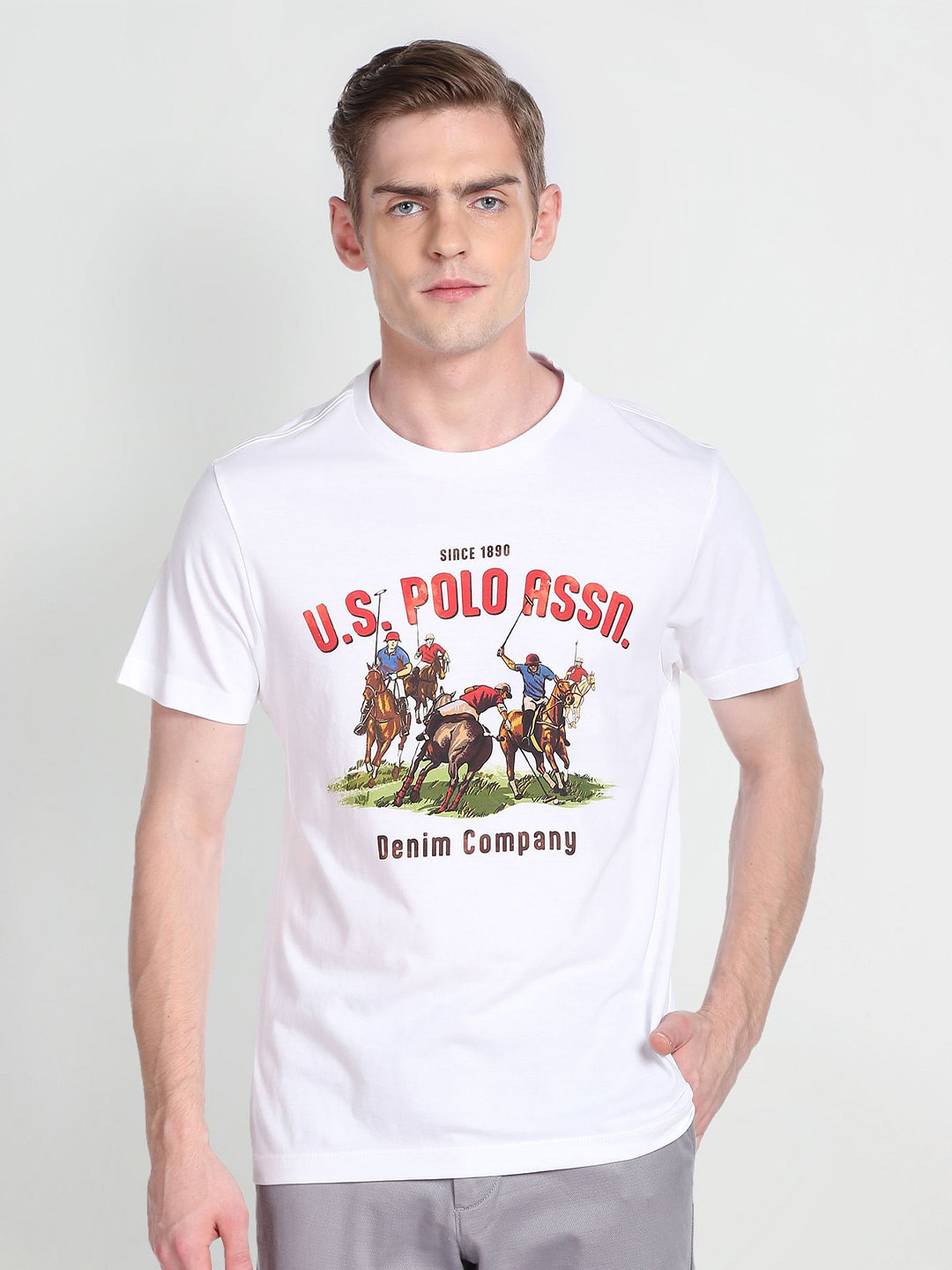 U.S. Polo Assn. Denim Co. Bold Print Crew Neck T-Shirt