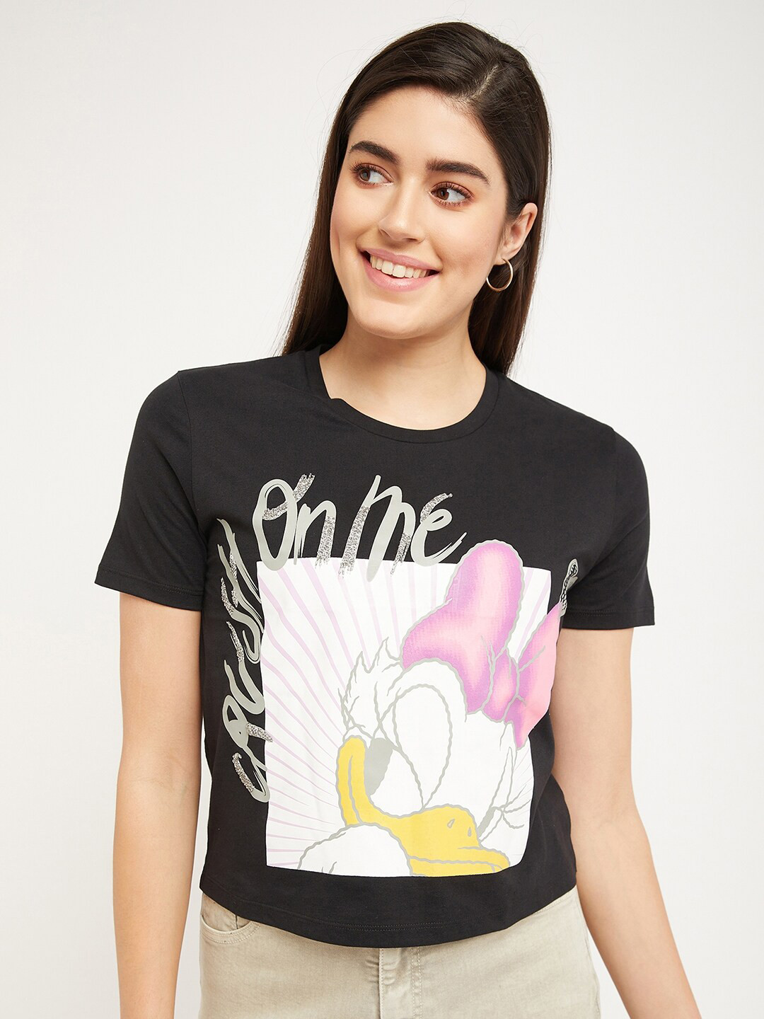 Madame Graphic Printed Cotton Top