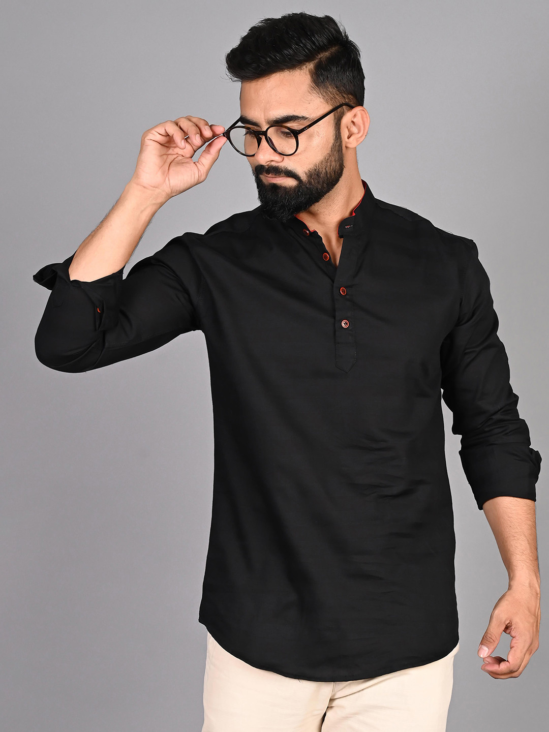 FUBAR Men Black Horizontal Stripes Opaque Striped Casual Shirt