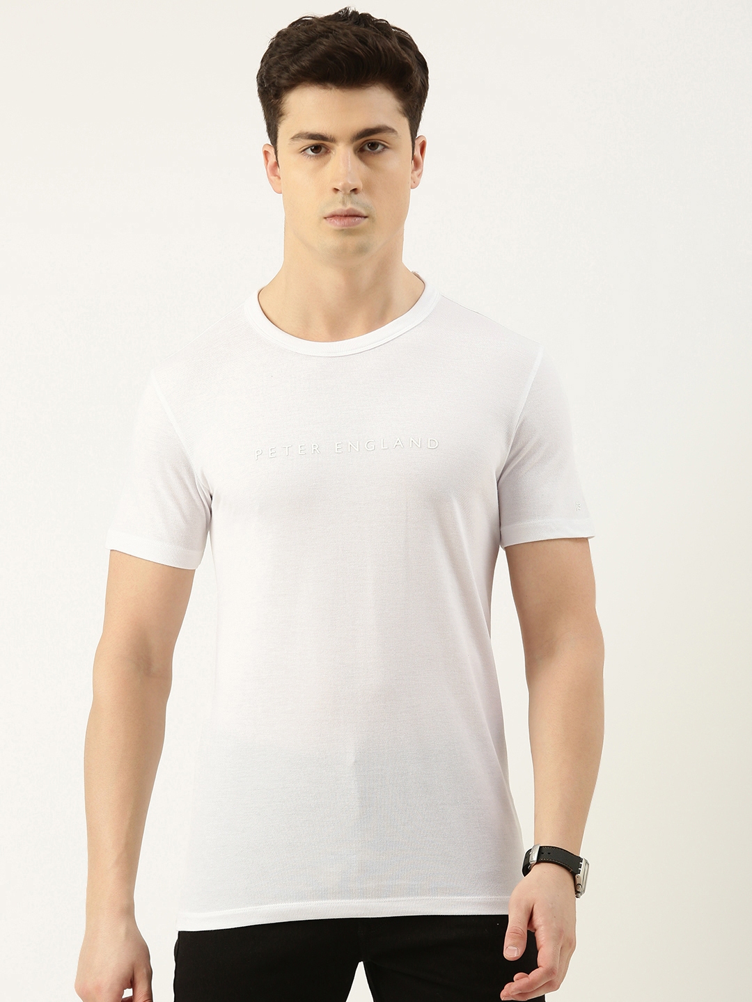 Peter england hot sale white t shirt