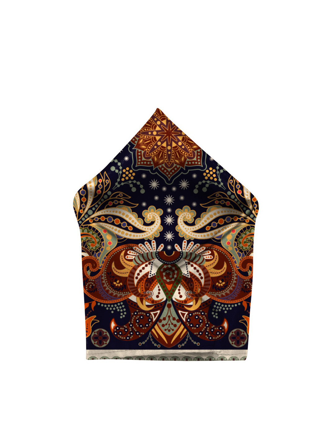 Blacksmith Men Printed Satin Pocket Square