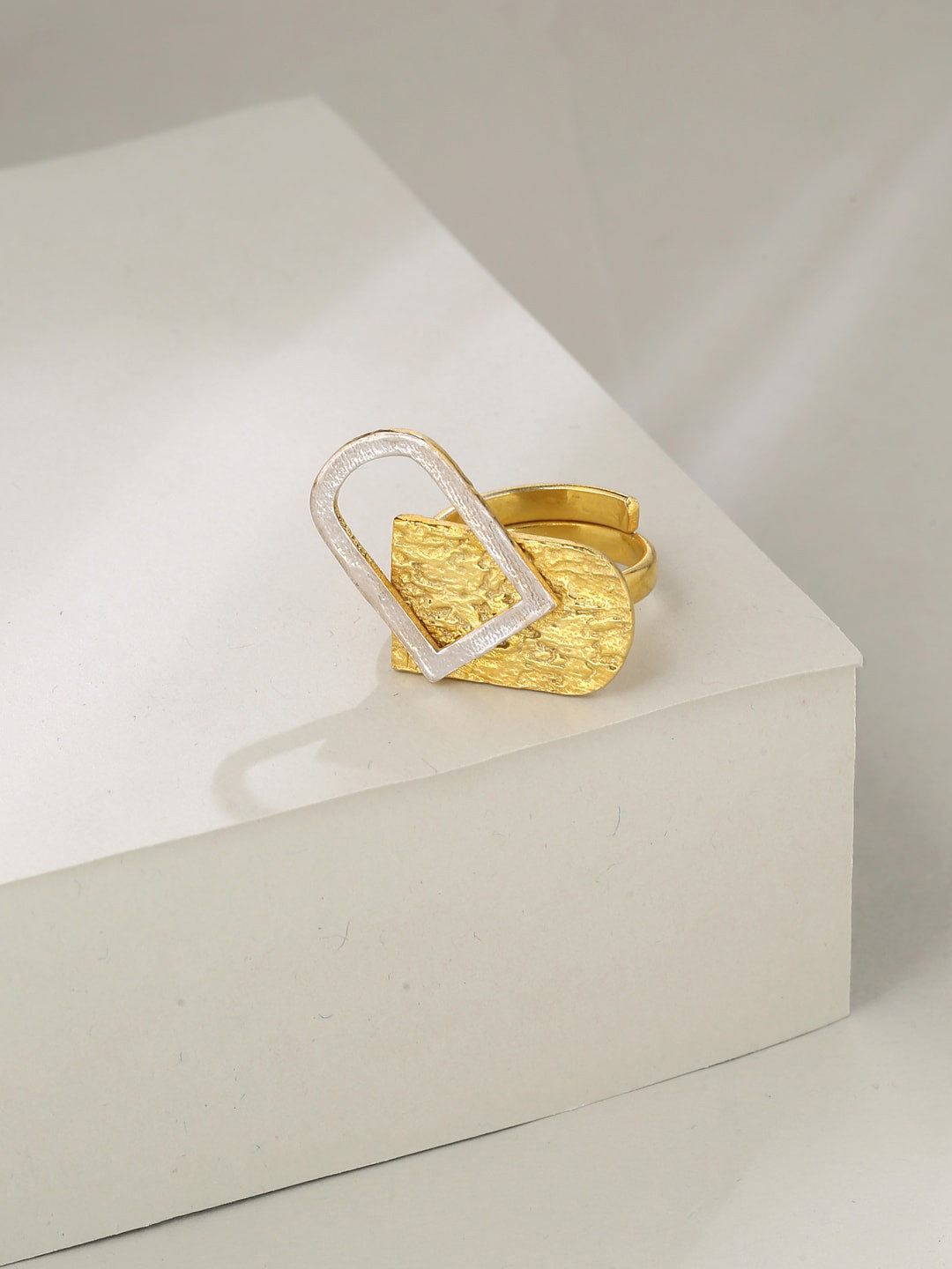 Mitali Jain Gold-Plated Brass Adjustable Finger Ring