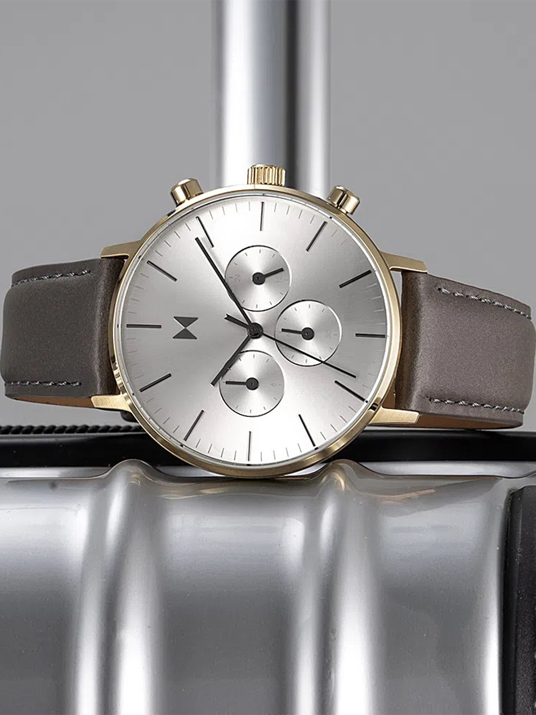 Leather Mvmt Chrono Watch MVMT Men Legacy Traveler Leather