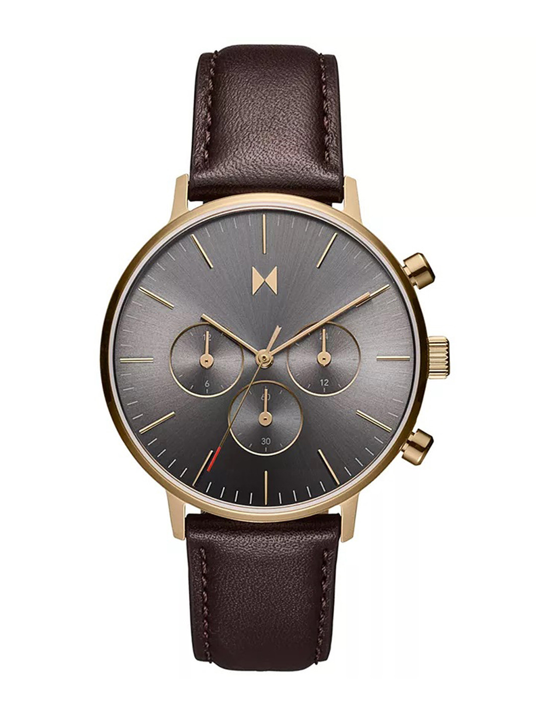 MVMT Men Legacy Traveler Leather Analogue Chronograph Watch 28000281