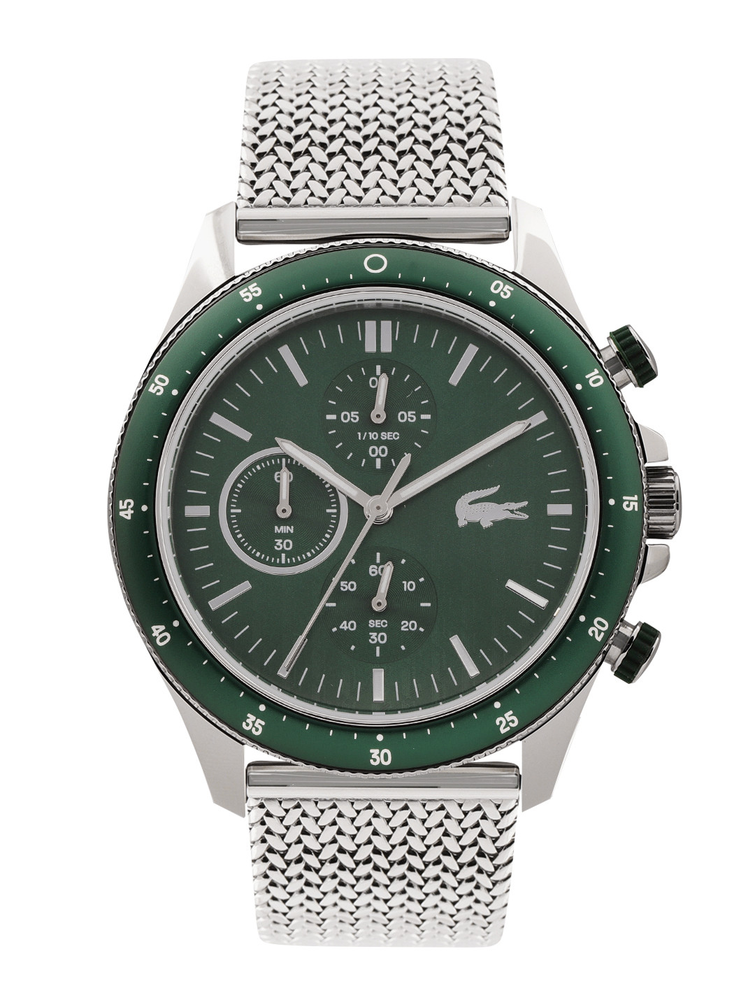 Lacoste Men Neo Heritage Bracelet Style Analogue Chronograph Watch 2011255-Green