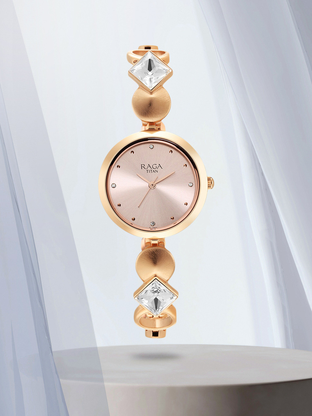 Titan Raga Love All Quartz Analog With Pink Dial Watch For Women - Nt2606wm10