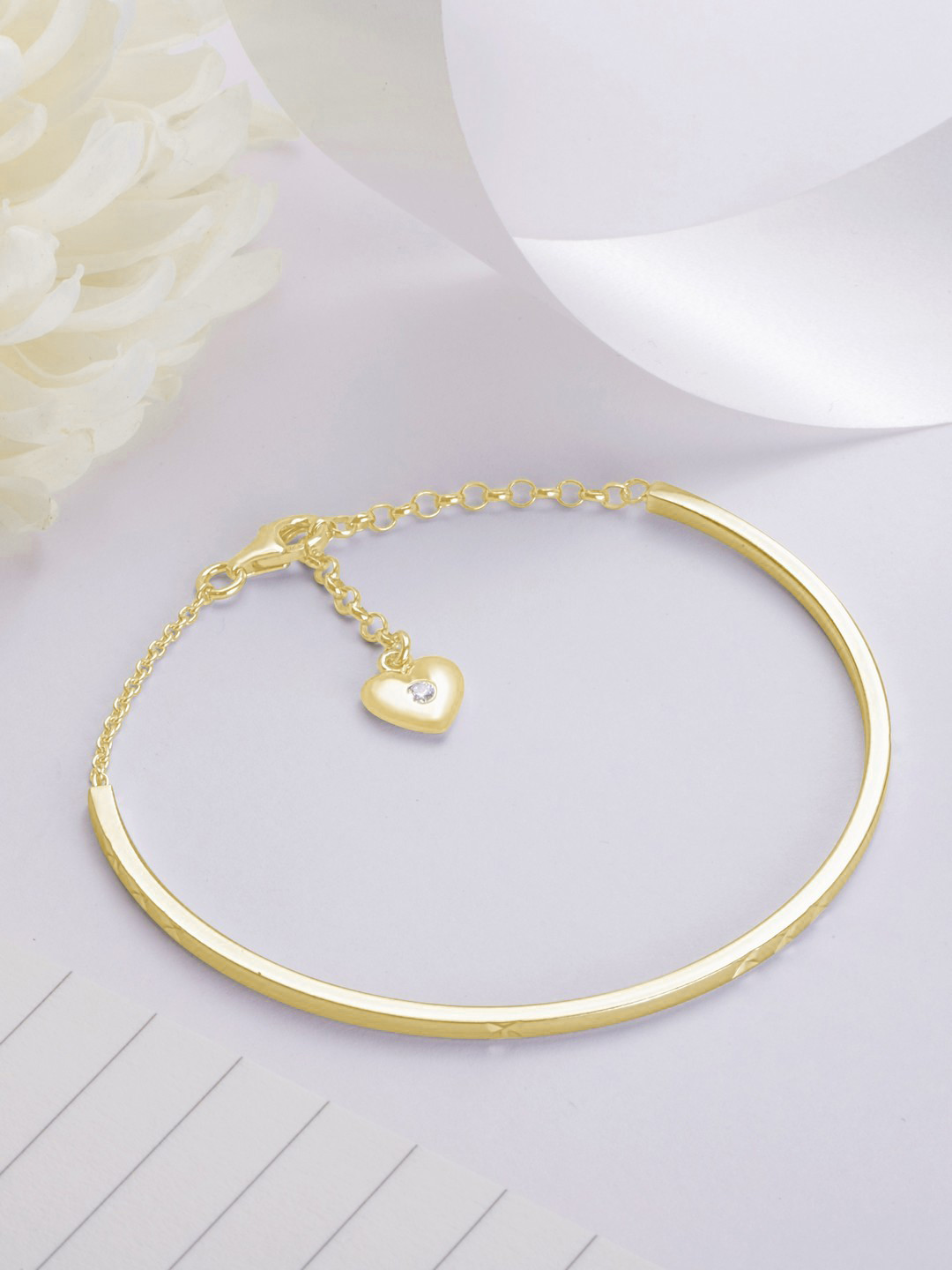 Zavya Sterling Silver Gold-Plated Bracelet