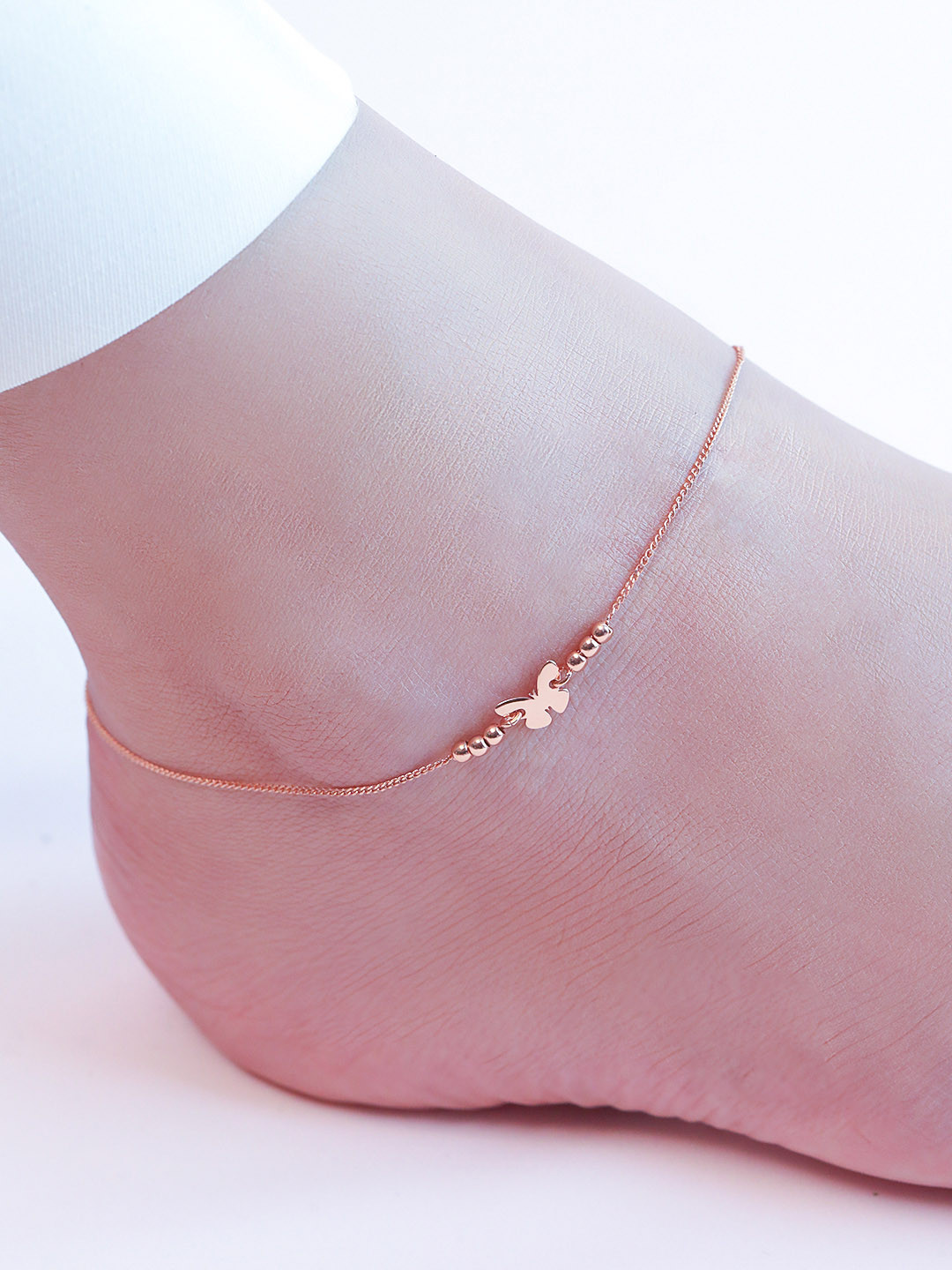 Zavya Rose Gold-Plated Sterling Silver Anklet