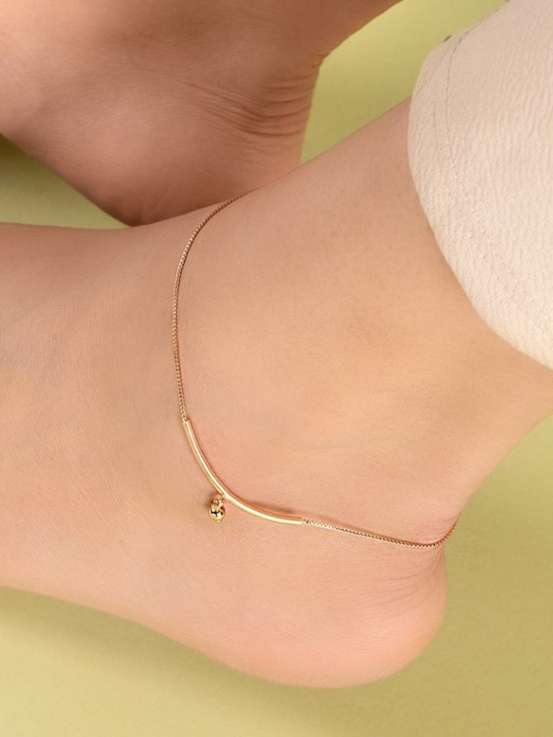 Zavya Rose Gold-Plated Sterling Silver Anklet